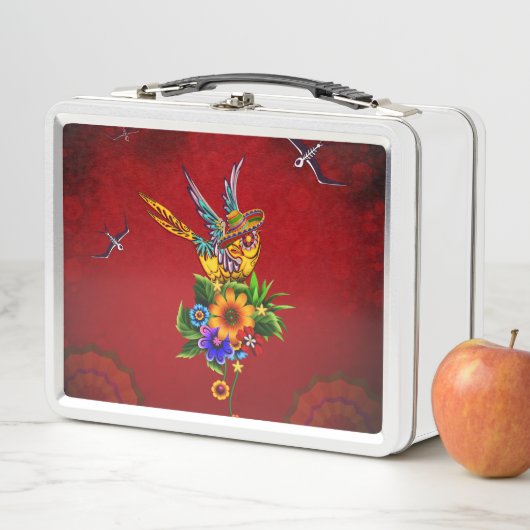 Grappige suiker schedel vogel (In situ)