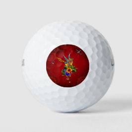Grappige suiker schedel vogel golfballen