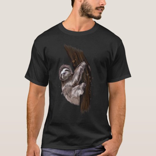 Grappige suiker zoete luiaard t-shirt (Voorkant)