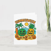 Grappige Summerween Malle Watermeloen En Ananas Be Kaart (Voorkant)