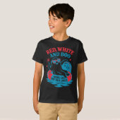 Grappige Summerween Rood Wit En Boe 4 Juli Mat T-shirt (Voorkant volledig)
