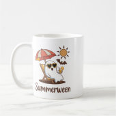 Grappige Summerween Schattigee Spooky Summer Ghost Koffiemok (Links)