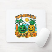 Grappige Summerween Schattigee watermeloen en anan Muismat (Met muis)