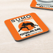 Grappige Sumo Wrestler Bier Onderzetter (Linkerzijde)