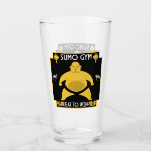 Grappige Sumo Wrestler Glas