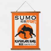 Grappige Sumo Wrestler Hangend Wandkleed (Voorkant)