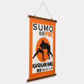 Grappige Sumo Wrestler Hangend Wandkleed (Gebogen)