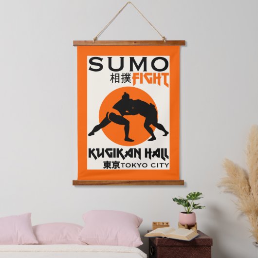 Grappige Sumo Wrestler Hangend Wandkleed (Slaapkamer)