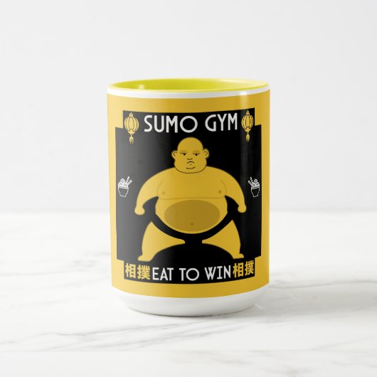 Grappige Sumo Wrestler Mok (Midden)