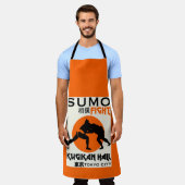 Grappige Sumo Wrestler Schort (Gedragen)