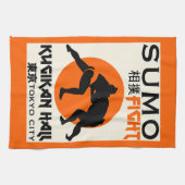 Grappige Sumo Wrestler Theedoek (Horizontaal)