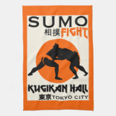 Grappige Sumo Wrestler Theedoek (Verticaal)