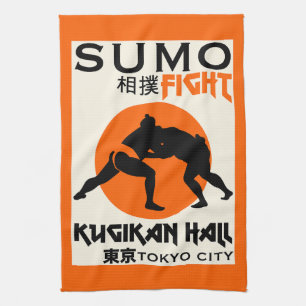 Grappige Sumo Wrestler Theedoek