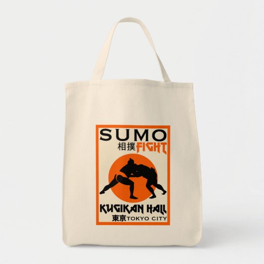 Grappige Sumo Wrestler Tote Bag (Voorkant)