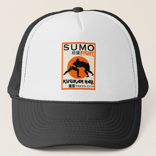 Grappige Sumo Wrestler Trucker Pet (Voorkant)