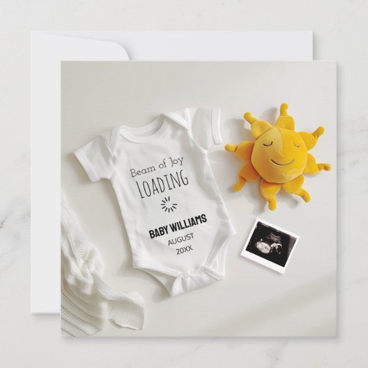 Grappige Sunshine Zwangerschap Aankondiging (Voorkant)