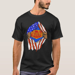Grappige Super Granddaddy Hero familie T-shirt