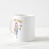 Grappige Super Mama koffiemok (Voorkant links)