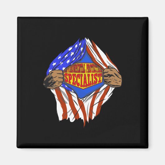 Grappige super milieubescherming specialist hij magneet (Voorkant)