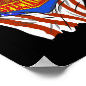 Grappige super milieubescherming specialist hij poster (Hoek)