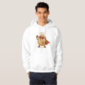 Grappige Superheld Aardappel Cartoon Pullover Hood (Voorkant volledig)