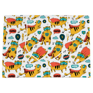 Grappige superheld kat groot cadeauzakje