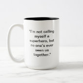 Grappige superheld Mok | Custom Name Gift (Links)