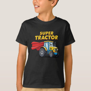 Grappige Superheld Tractor T-shirt
