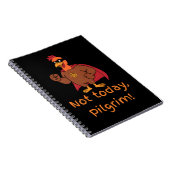 Grappige superheld Turkije niet vandaag Pelgrim Notitieboek (Rechterzijde)