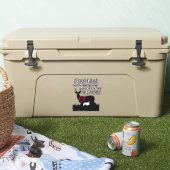 Grappige supermarkt jacht op Mannen Quote Buck Dee Sticker (Koeler)