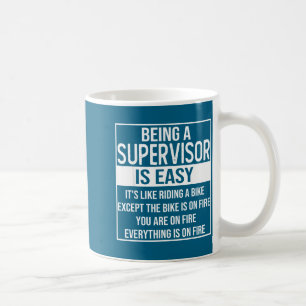 Grappige supervisor ontwerp zeggen_ Een supervisor Koffiemok
