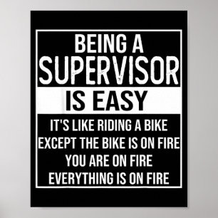 Grappige supervisor ontwerp zeggen_ Een supervisor Poster