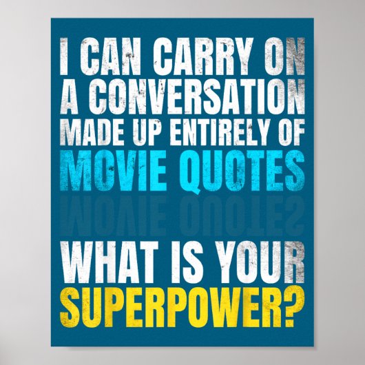 Grappige Superwer. Conversatie Van Filmcitaten. En Poster (Voorkant)