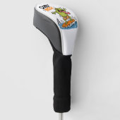 Grappige Surf Mode Kikker|Dolle Kikker Zomer  Golfheadcover (Schuin)