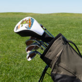 Grappige Surf Mode Kikker|Dolle Kikker Zomer  Golfheadcover (Insitu)
