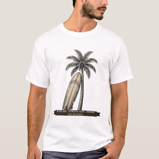 Grappige Surf Shack T-shirt (Voorkant)