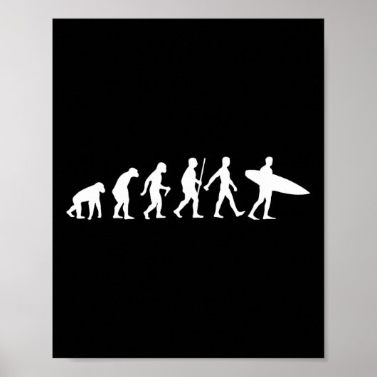Grappige surfdesigns voor mannen vrouwen surfpboar poster (Voorkant)
