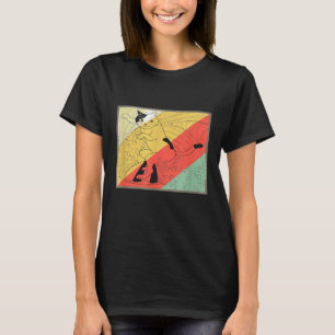 Grappige Surfende Kat Retro Surf T-shirt