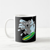 grappige surfende koalabeer koffiemok (Links)