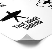 Grappige surfer dingen die ik doe in mijn vrije ti poster (Hoek)