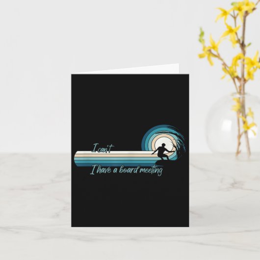 Grappige surfer Ik kan niet dat ik een bestuursver Kaart (Gele Bloem)