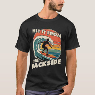 Grappige Surfing Hit Het Ckside Goofy Foot Surfer T-shirt
