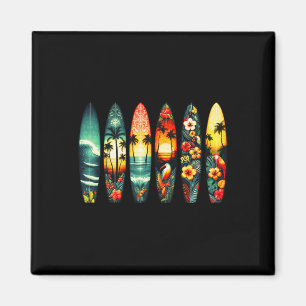 Grappige Surfplanken Hawaiaanse Tropische Surf Lie Magneet