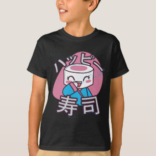 Grappige Sushi Meester Cartoon Ontwerp T-shirt