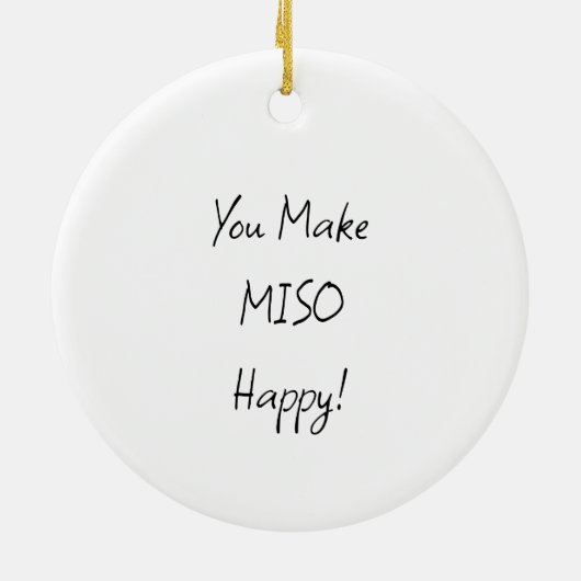 Grappige Sushi Pun Kerstmis Keramisch Ornament (Achterkant)