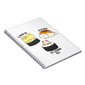 Grappige Sushi Puns van Sushi Cats  Notitieboek (Rechterzijde)