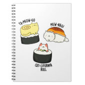 Grappige Sushi Puns van Sushi Cats  Notitieboek (Voorkant)