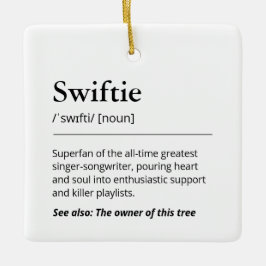 Grappige Swiftie Definitie Noordse Boom Vakantie Keramisch Ornament
