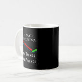 Grappige Swing Trader Handel Aandelenmarkt  Koffiemok (Voorkant links)