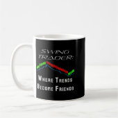 Grappige Swing Trader Handel Aandelenmarkt  Koffiemok (Links)